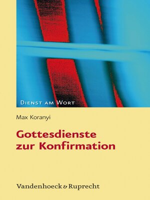 cover image of Gottesdienste zur Konfirmation